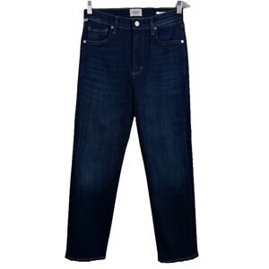 Citizens Of Humanity Caia Jeans Size 26 High Rise Slim Straight Dark Wash Denim